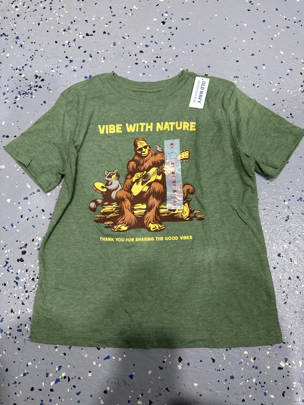 NWT Old navy boys size 8 Sasquatch tee